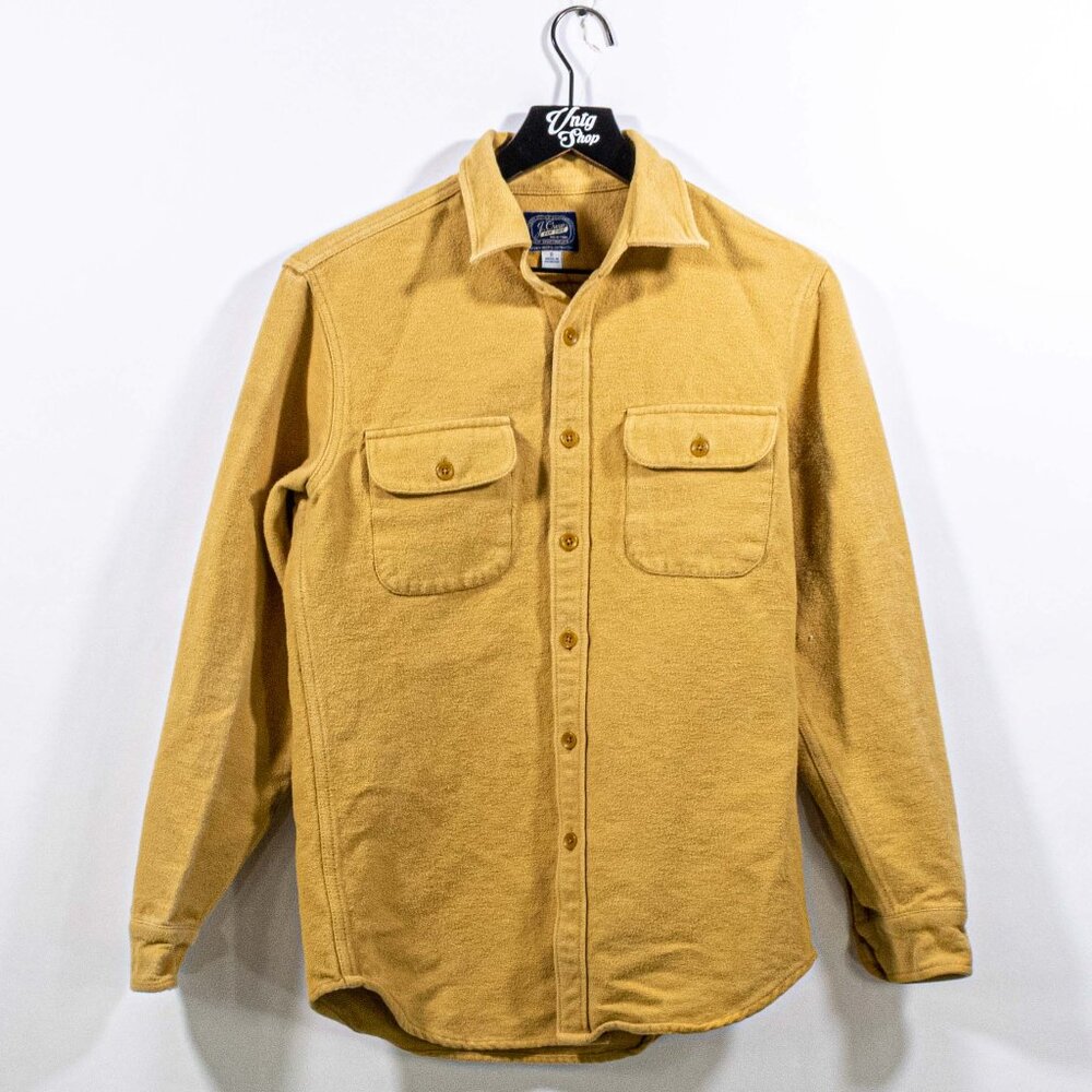 J Crew Solid Flannel Over Shirt Small Y2K Preppy Streetwear Hipster